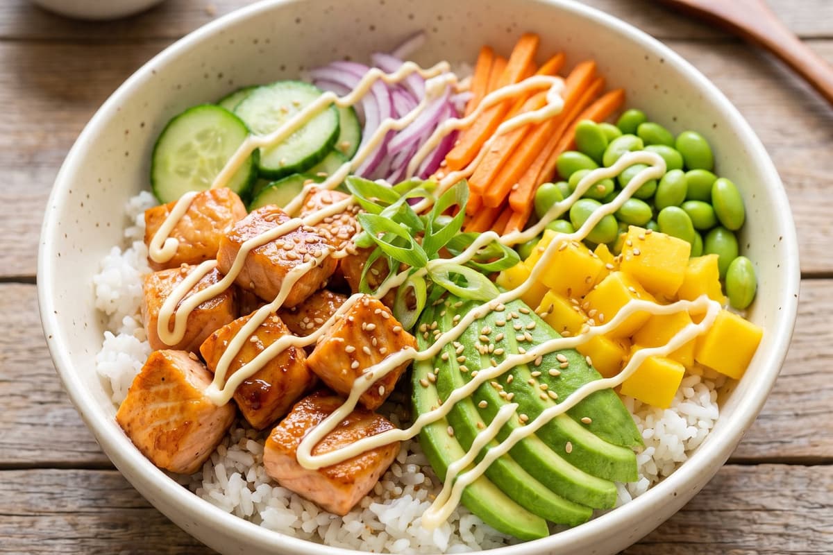 15-minute salmon bowl