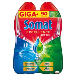 Somat Excellence Duo Gel Grease Cutting mosogatógél 2x810 ml