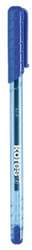 Ballpoint pen, 0,7 mm, cap, triangular, KORES "K1-F", blue