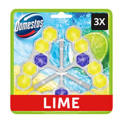 Domestos Power5 Lime illatú WC illatosító blokk, 3x50 g