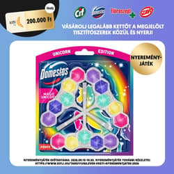 Domestos Power5 Magic Unicorn WC illatosító blokk, 3x50 g