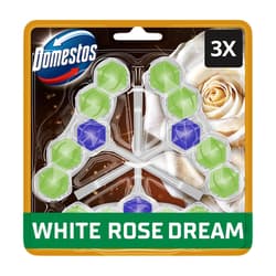 Domestos Aroma Lux White Rose WC illatosító blokk, 3x50g