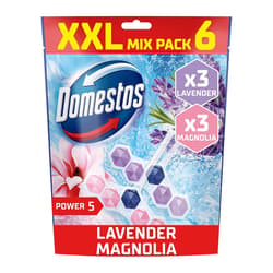 Domestos Power5 Magnolia / Lavender mix WC illatosító blokk, 6x50 g