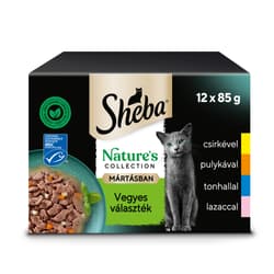 Sheba Nature's collection tasakos eledel vegyes választék mártásban felnőtt macskák számára (12pack)