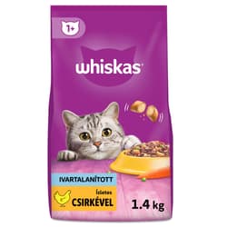 Whiskas szárazeledel sterilizált csirkével, felnőtt macskák részére