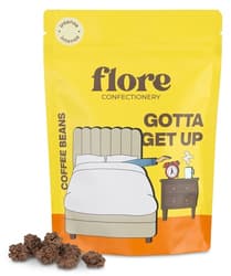 Flore Confectionery Ébresztő drazsé: Kávébab, arab kávéfűszeres étcsokoládé drazsé