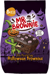 Mr. Brownie Halloween edition brownies with belgian chocolate and sugar decorations