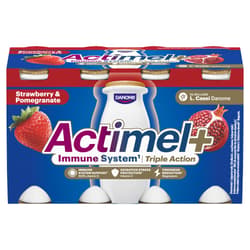 Danone Actimel Triple Action epres gránátalmás joghurtital C-, B6-, D-vitaminnal és magnéziummal (8x100g)