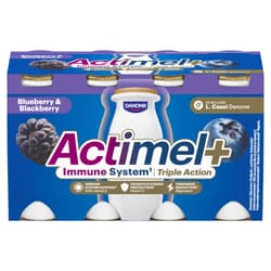 Actimel Triple Action Bluberry Blackberry Yoghurt Drink (8x100ml)