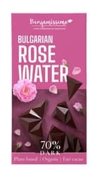Benjamíssimo BIO Vegan Bulgarian Rose Water Dark Chocolate 70%