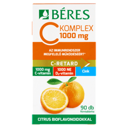 Béres C Komplex 1000 mg C D3 Zn bioflavonoid filmtabletta 90 db