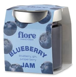 Flore Confectionery blueberry jam with gin and juniper berries