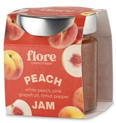 Flore Confectionery white flesh peach-pink grapefruit jam with timothy pepper