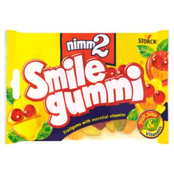 Nimm2 Smilegummi mixed fruit flavored gummy candy with vitamins