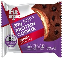 FITSPO PROTEIN COOKIE, 20G PROTEIN, 8G COLLAGEN, VANILLA, 70G
