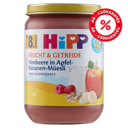 Hipp BIO Apple-banana-raspberry muesli with yogurt, from 8 months