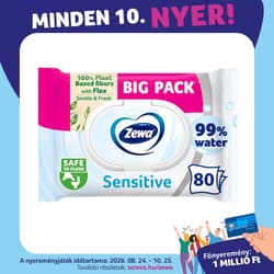 Zewa Sensitive nedves toalettpapír Bigpack 80 db