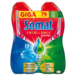 Somat Excellence DuoGel GreaseCutting mosogatógél 2x684ml 76 w