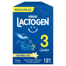 Lactogen 3 Junior Vaníliás ízű Tejalapú italpor vitaminokkal és ásványi anyagokkal 12 hónapos kortól 1000 g