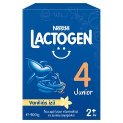 Lactogen 4 Junior Vaníliás ízű Tejalapú italpor vitaminokkal és ásványi anyagokkal   24 hónapos kortól 500 g