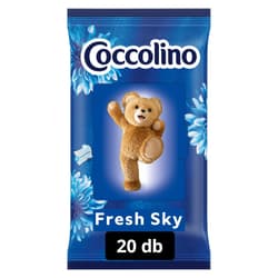 Coccolino nedves illatosító kendő szárítógépbe, Fresh Sky, 20 db
