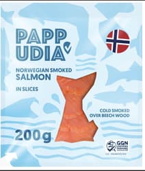 Pappudia Norvég szeletelt füstölt lazac