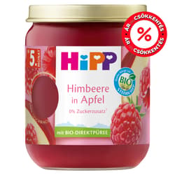 Hipp BIO Málna almában üveges bébiétel, 5 hónapos kortól