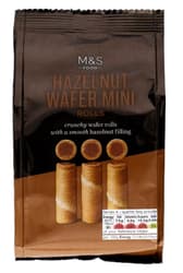 Marks & Spencer Food Hazelnut Wafer Mini Rolls 125g