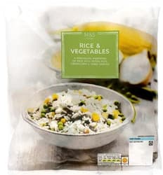 Marks & Spencer Food Rice & Vegetables 4 x 200g (800g)