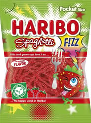 Haribo Spaghetti Fizz Strawberry Gyümölcsízű gumicukorka