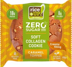 Rice UP Zero Cookies Kollagén, protein keksz Karamell ízű