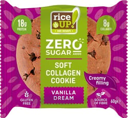 Rice UP Zero Cookies Kollagén, protein keksz Vanília ízű
