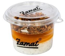 Zamat Tápióka puding barackos-narancsos öntettel és kókuszos granolával