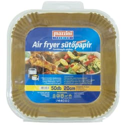 MAZZINI PREMIUM Air Fryer Sütőpapír szögletes 20 cm