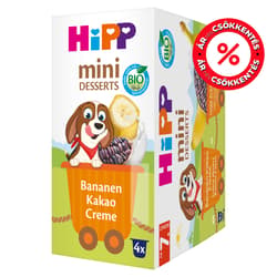 Hipp BIO Banános - kakaós krém, 7 hónapos kortól (4x100g)