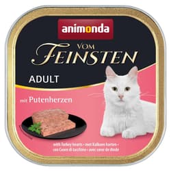 Animonda Feinsten Adult alutálkás nedveseledel felnőtt macskáknak, pulykaszív