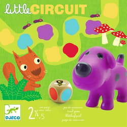 Djeco Színlépegetős társasjáték - Little circuit