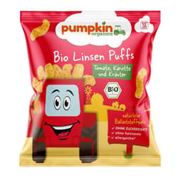 Pumpkin Organics Bio Lencse Snack paradicsommal, répával és petrezselyemmel 12 hónapos kortól