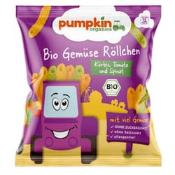 Pumpkin Organics Bio Zöldség Pufi sütőtökkel, paradicsommal és spenóttal 12 hónapos kortól