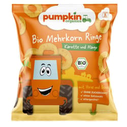 Pumpkin Organics Bio Sokgabonás Karika Snack mangóval és répával 8 hónapos kortól