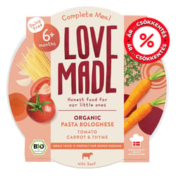 Lovemade Organic Bio Bolognai tészta paradicsommal répával és kakukkfűvel 6 hónapos kortól