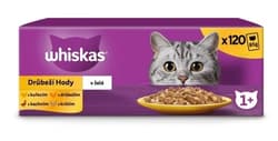 Whiskas baromfi alutasakos macskaeledel válogatás (120x85g)
