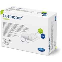 Cosmopor Silicone szigetkötszer 7,2cm x 5cm 10 db