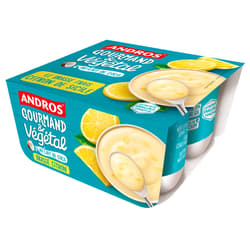 Andros Gourmandt & Végétal Citrom vegángurt (4x100g)