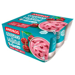 Andros Gourmandt & Végétal Meggy vegángurt (4x100g)