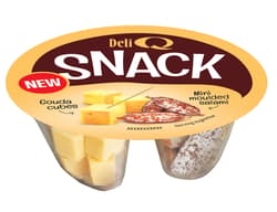 Deli Q Snack Gouda kockák mini szalámival