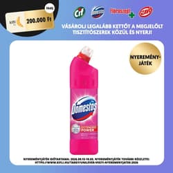 Domestos Extended Power Pink Fresh fertőtlenítő hatású folyékony tisztítószer, 1250 ml
