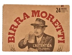 Birra Moretti világos sör 4,6%, 24 üveg