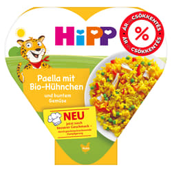 Hipp BIO Paella csirkével és színes zöldségekkel, 1 éves kortól