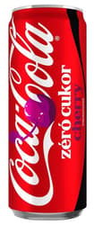 Coca-Cola Zero Cherry colaízű energiamentes szénsavas üdítőital cseresznye ízesítéssel